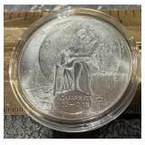 Metal Zodiac Token -Aquarius  1/20 - 2/18