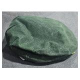 Green Leather "Hatterdashery" Cap