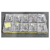 2 Pks 5 ea Chrome COMPR STRAIGHT STOP 1/2"COMP