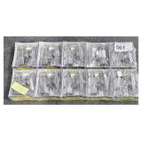 2 Pks 5 ea Chrome COMPR STRAIGHT STOP 1/2"COMP