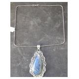 Labarodorite Pendant Necklace w/ Chain 18" Chain &