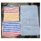 2 Hanging Travel Bags for Bathroom Items