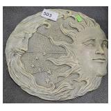 Wall Hanging Sun & Moon Disc 11" Across