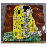 Decorative Art Tile w/ Gustav Klimt
