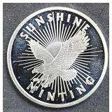 .999 Silver 1oz Silver Rounds- Sunshine Minting