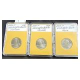 3 Washington Quarter UNC 2003P Maine, 2006P Nevada
