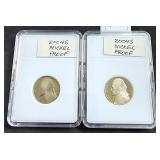 2 Lots Jefferson Nickel Proof  2004 S