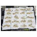 4 Lots 5 Bags ea w/ 5ea Bushing Brass Pipe 1/2 x