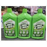 3 Bottles Lime-A-Way Cleaner Removes Hard Water