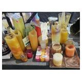 Large Collection Pillar, Tea Light, Shaped Candles