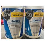 2 Tubs Instant sanitizing wipes