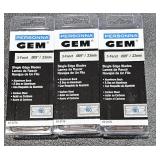 3 Gem 3 Facet .009" Single Edge Blades 100 ea