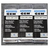 3 Gem 3 Facet .009" Single Edge Blades 100 ea