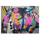 Large Wild Pattern Sweater sz M  "MixIt"