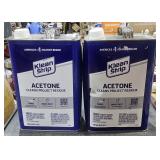 2 Lots 1 gallon ea Klean Strip Acetone