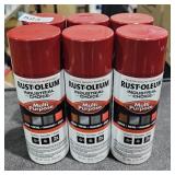 2 Lots 3ea Cans Rust-Oleum Multi Purpose Red