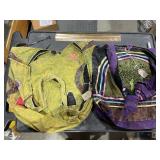 Boho Bags 1.Green w/ peace sign Nepal