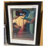 Framed Bill Brauer  "Mirror Dance"16" x 22"