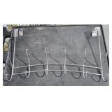 Metal Over The Door Curved Double 6 x 2 Hooks