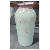 VTG. Crystalline glaze Vase Signed  9 1/2" T