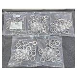 5 Bags of 25 Lots ea SS Locked Washer 3/4