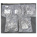 5 Bags of 25 Lots ea SS Locked Washer 3/4