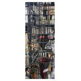Amber & Red Glass Hanging Candle Holders