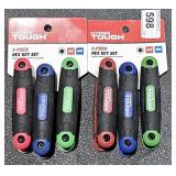 2lots 1ea Hyper Tough 3 Pc Hex Key Set