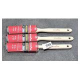 3 Wooster Gold Edge 1 1/2" Firm Paint Brushes