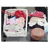 Wicker Bin w/ Underware & Bra