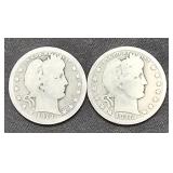 2 Lots 1ea 1915 & 1912 Mercury Silver Quarter 90%