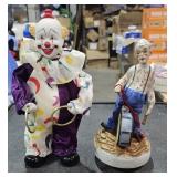 2 Vintage Music Box Clowns - JT  Club Broken