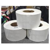 3 Rolls Large White Stickers 4" x 6"