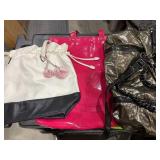 Victoria Secret .1.White Draw string bag  w/ Pink