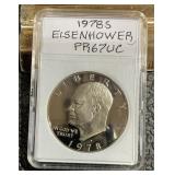 1978 S Eisenhower Dollar PR67UC