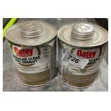 2 lots Regular clear PVC cement