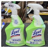 2 Lysol all purpose cleaner