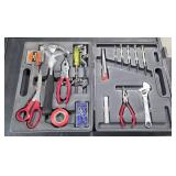 Plastic Case w/ Household Tool Set