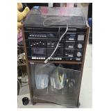 Sanyo turn table, tape deck, amp  #32