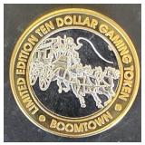 $10 Silver Strike Gaming Token Boomtown Verdi