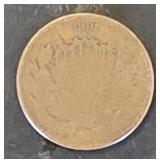 1865 Two-Cent Coin Copper