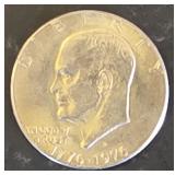 1976 D Eisenhower Dollar w/ Bell & Moon Back