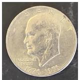 1976 P  Eisenhower Dollar w/ Bell & Moon Back