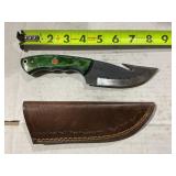 Handmade wooden knife with sheath
