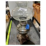 B & H nicle plate oil lamp w/ glass  #25