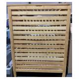 Wooden laundry hamper