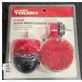 3 piece scrub brush cleaning set