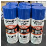6 Rust-Oleum multi purpose spray paint