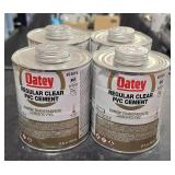 4 Oatey regular clear PVC cement