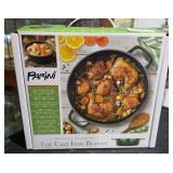 2 Qt Cast Iron Braiser Enameled Cookware "Parini"